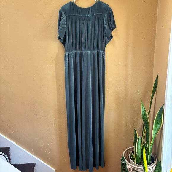 Baltic Born Katya Pleated Maxi Dress Deep Sea Green XXXL New With Tags - Picture 4 of 8